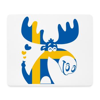 ELCH SCHWEDEN FLAGGE - Mousepad (Querformat) - Weiß - Vorne