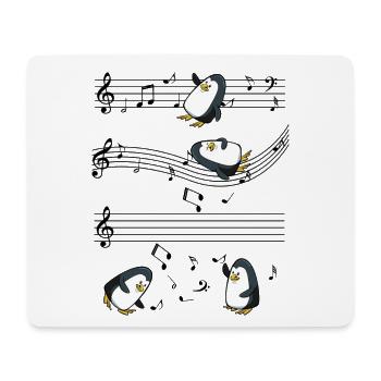manchot - Tapis de souris (format paysage) - blanc - Devant
