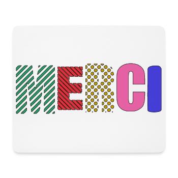 Vielen Dank - Mousepad (Querformat) - Weiß - Vorne