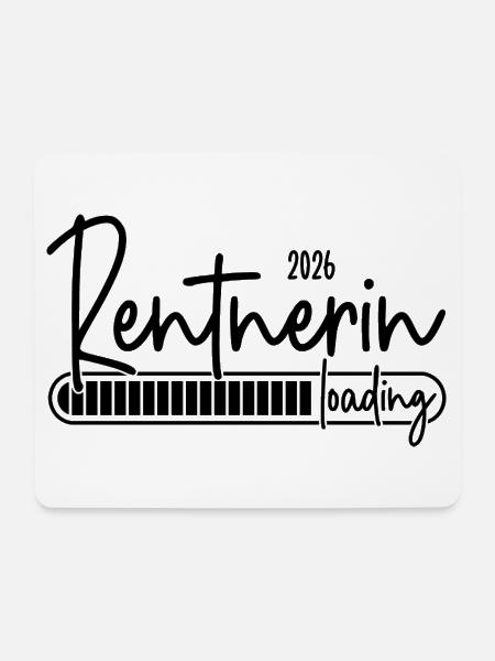 Rentnerin 2026 Loading - Mousepad (Querformat) - Weiß