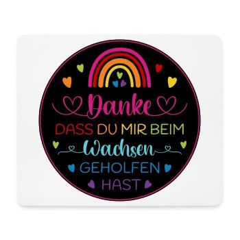 Danke dass Du mir beim Wachsen geholfen hast - Mousepad (Querformat) - Weiß - Vorne