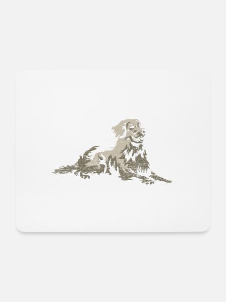 Treuherziger Hovawart Hofwächter - Mousepad (Querformat) - Weiß