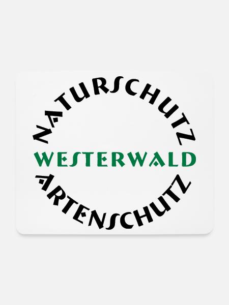 naturschutz westerwald - Mousepad (Querformat) - Weiß