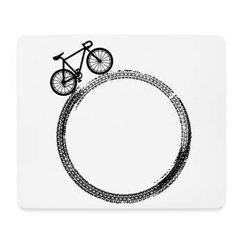 Cycling Bike Bicycle Sport Cycling Biker Cycling - Mouse Pad (horizontal) - white - Front