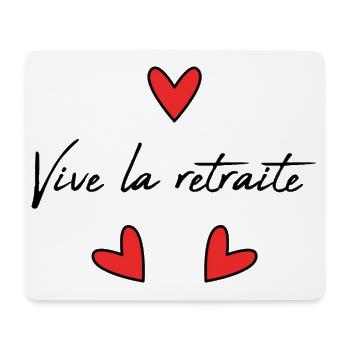 RETIREMENT. RETIREMENT. RETIRED. RETIREMENT - Mouse Pad (horizontal) - white - Front
