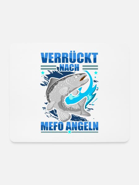 Verrückt Nach Mefo Angeln Meerforellenangeln - Mousepad (Querformat) - Weiß