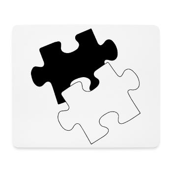 Puzzle - Mousepad (Querformat) - Weiß - Vorne