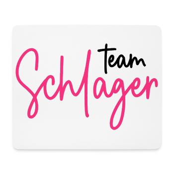 Team Schlager - Schlagerparty - Schlagermusik - Mousepad (Querformat) - Weiß - Vorne