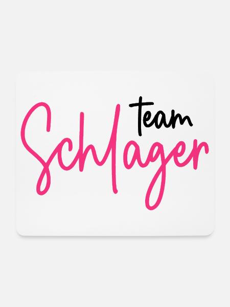 Team Schlager - Schlagerparty - Schlagermusik - Mousepad (Querformat) - Weiß