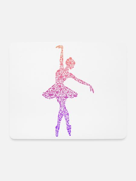 Balletttänzerin Ballerina Mädchen Ballett Tänzerin - Mousepad (Querformat) - Weiß
