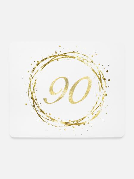 90 - Mousepad (Querformat) - Weiß