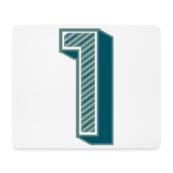 1. 1 JAHR. 1. JAHRESTAG - Mousepad (Querformat) - Weiß - Vorne