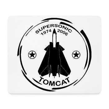 Flugzeug F14 Tomcat - Mousepad (Querformat) - Weiß - Vorne