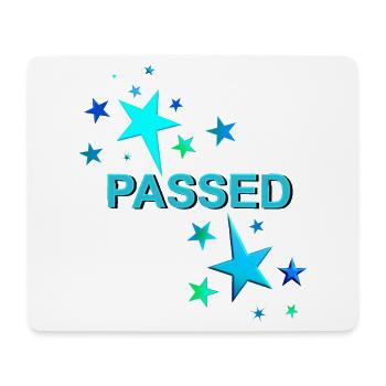 Führerschein bestanden Ausbildung bestanden Lappen - Mousepad (Querformat) - Weiß - Vorne
