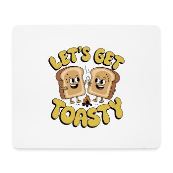 Lass uns warm werden - Mousepad (Querformat) - Weiß - Vorne