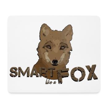 Fuchs schlauer Fuchs schlau wie ein Fuchs - Mousepad (Querformat) - Weiß - Vorne