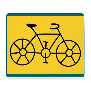 FAHRRAD. FAHRRAD - Mousepad (Querformat) - Weiß - Vorne