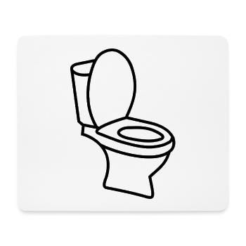 Klo WC Toilette - Mousepad (Querformat) - Weiß - Vorne