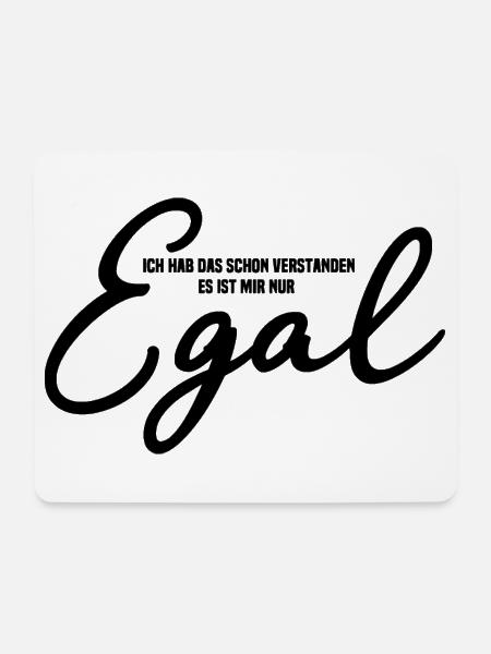 Egal - Mousepad (Querformat) - Weiß