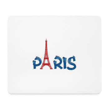 PARIS - Mousepad (Querformat) - Weiß - Vorne