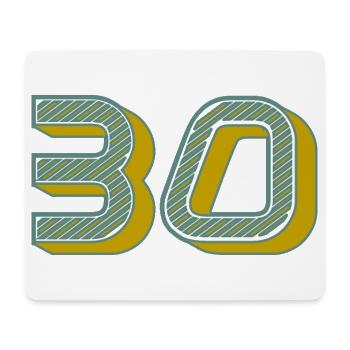 30 - Mouse Pad (horizontal) - white - Front