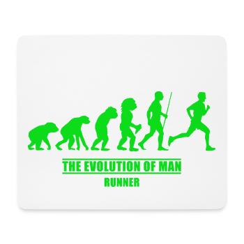 Läufer Evolution Läufer - Mousepad (Querformat) - Weiß - Vorne