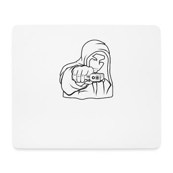 Gangster Gang Bösewicht Straßenbande Streetgang - Mousepad (Querformat) - Weiß - Vorne
