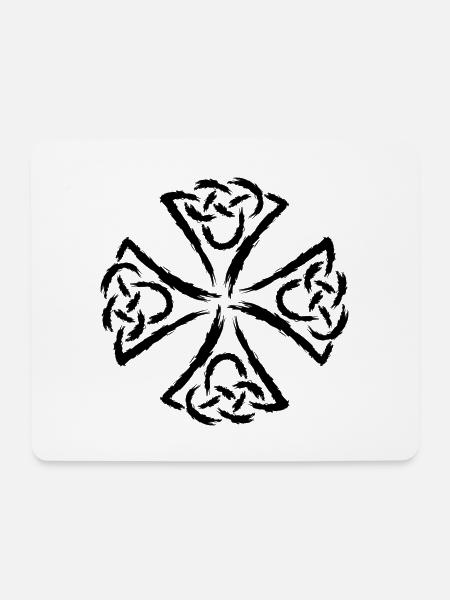 Keltische Symbole - Mousepad (Querformat) - Weiß