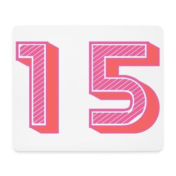 15. 15 YEARS. 15th ANNIVERSARY. 15 YEAR ANNIVERSARY. - Mouse Pad (horizontal) - white - Front