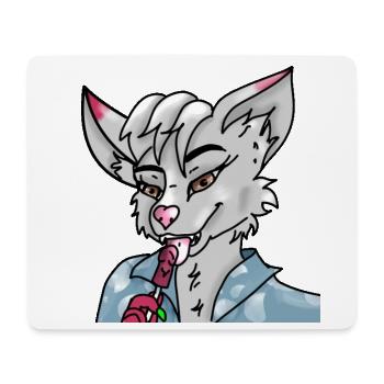 Pelziger Leck - Mousepad (Querformat) - Weiß - Vorne