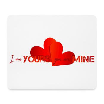 my valentine Happy valentine - Mousepad (Querformat) - Weiß - Vorne