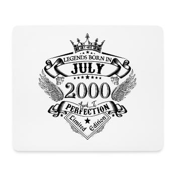 2000 Juli 2000 Jubiläum Juli 2000 - Mousepad (Querformat) - Weiß - Vorne