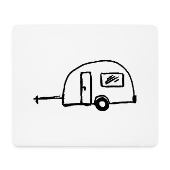 wohnwagen - Mousepad (Querformat) - Weiß - Vorne