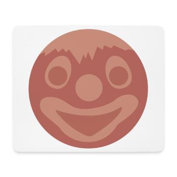 Gesichtswurst Shirt | Lustiges Wurst-Gesicht - Mousepad (Querformat) - Weiß - Vorne