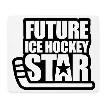 Futur Hockey sur glace étoile - Tapis de souris (format paysage) - blanc - Devant