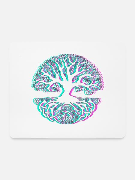 Baum - Mousepad (Querformat) - Weiß