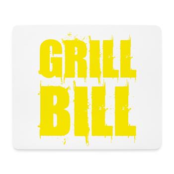 Lustiges Grill Bill BBQ Spruch Geschenk Shirt - Mousepad (Querformat) - Weiß - Vorne