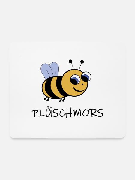 PLATTDEUTSCH PLÜSCHMORS JUNGE HUMMEL BIENE SHIRT - Mousepad (Querformat) - Weiß