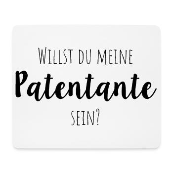 Willst du meine Patentante sein? - Mousepad (Querformat) - Weiß - Vorne