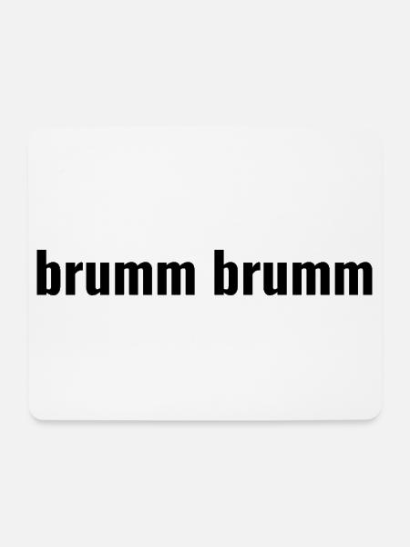 brumm brumm - Mousepad (Querformat) - Weiß