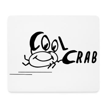 Cool Crab Coole Krabbe baby lustiges Bild funny - Mousepad (Querformat) - Weiß - Vorne