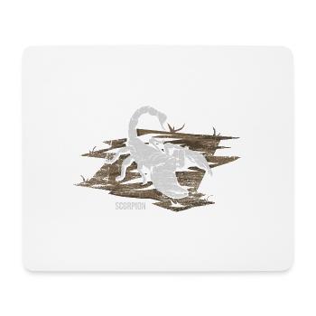 Gefährlicher Skorpion Wüstenjäger - Mousepad (Querformat) - Weiß - Vorne