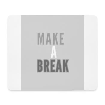 Pause - Mousepad (Querformat) - Weiß - Vorne