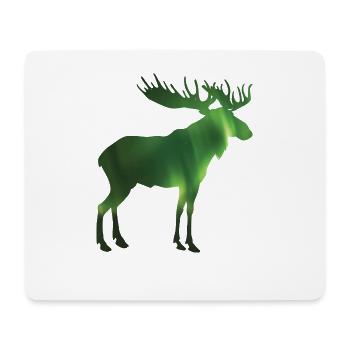 elch skandinavien - Mousepad (Querformat) - Weiß - Vorne