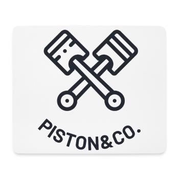 PISTON - CO - Mouse Pad (horizontal) - white - Front