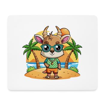 Antilope Lustige Cartoon Sommer Strand Sonnenbrille - Mousepad (Querformat) - Weiß - Vorne