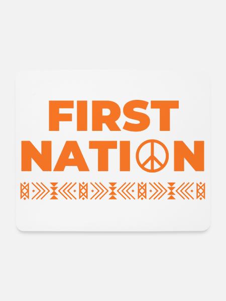 first nation indigen USA - Mousepad (Querformat) - Weiß