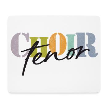 Choir - Tenor singer - Mousepad (Querformat) - Weiß - Vorne