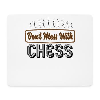 schach - Mousepad (Querformat) - Weiß - Vorne