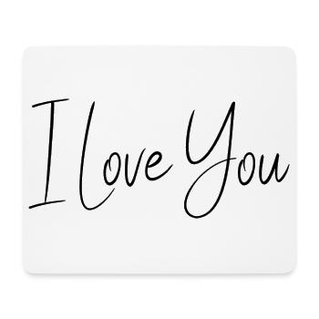 VALENTINSTAG. ICH LIEBE DICH. ICH LIEBE DICH. LIEBE. LIEBE - Mousepad (Querformat) - Weiß - Vorne